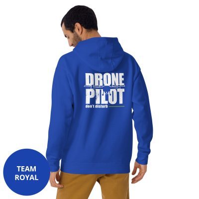 Sudadera piloto de dron team royal