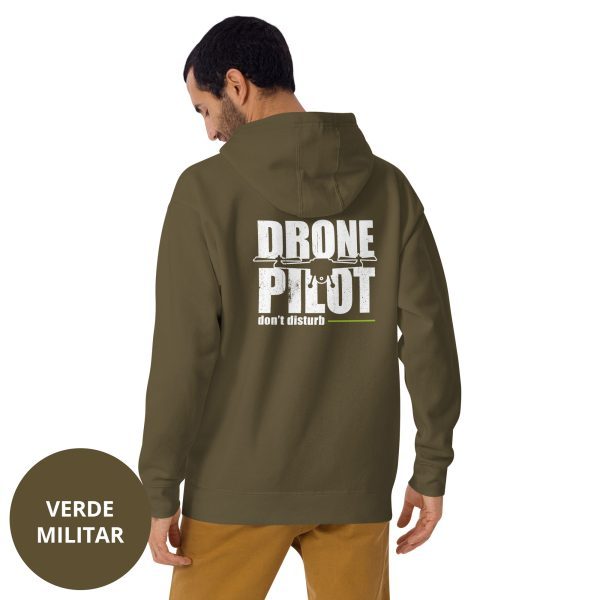 Sudadera piloto de dron verde militar