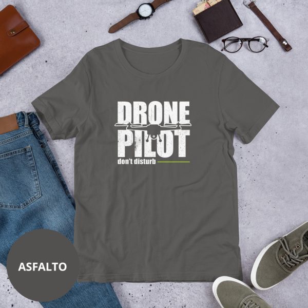 Camiseta piloto de dron asfalto