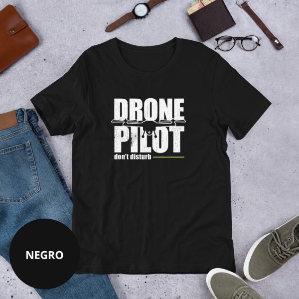 Camiseta piloto de dron negra