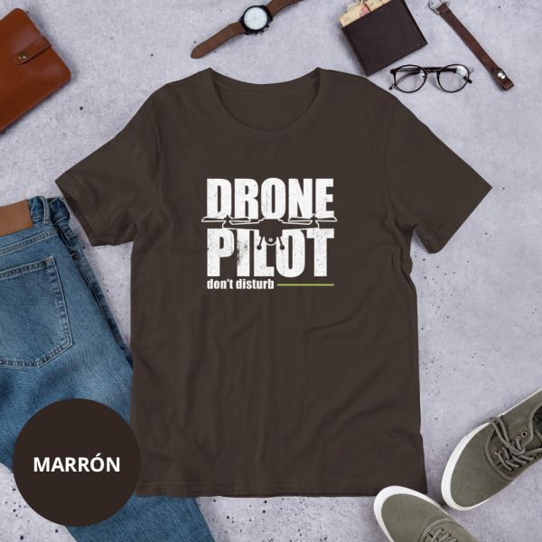 Camiseta piloto de dron marrón