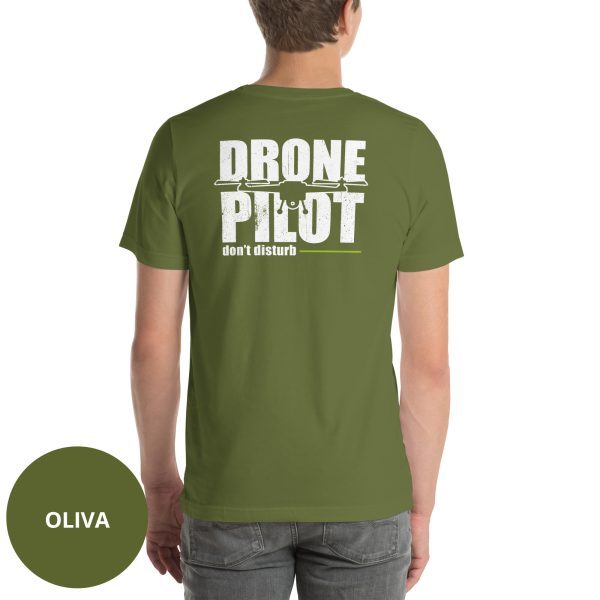 Camiseta piloto de dron oliva