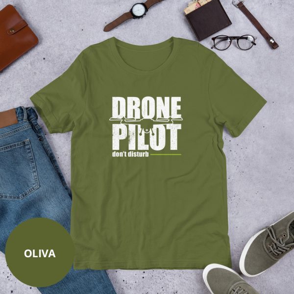 Camiseta piloto de dron oliva